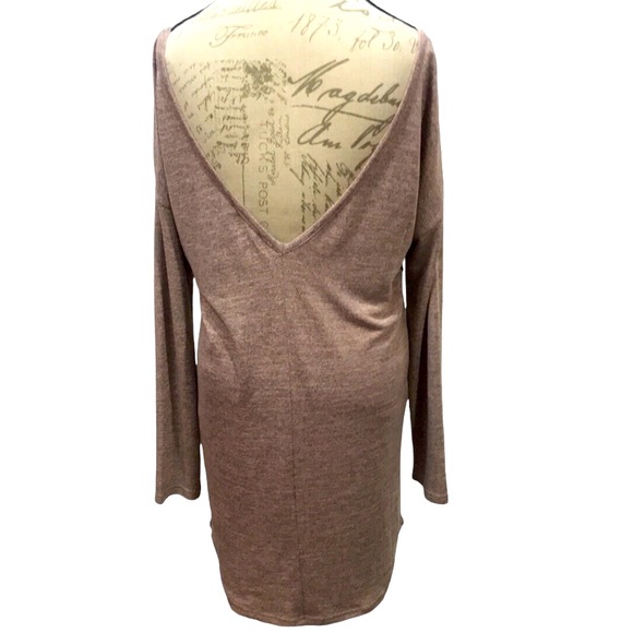 Shein 👗 Pink Off Shoulder, V-Neck Back Dress Size L - Picture 3 of 4